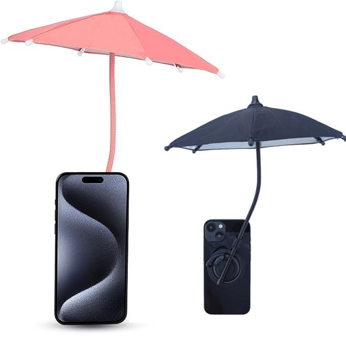 Magsafe retractable mobile phone parasol
