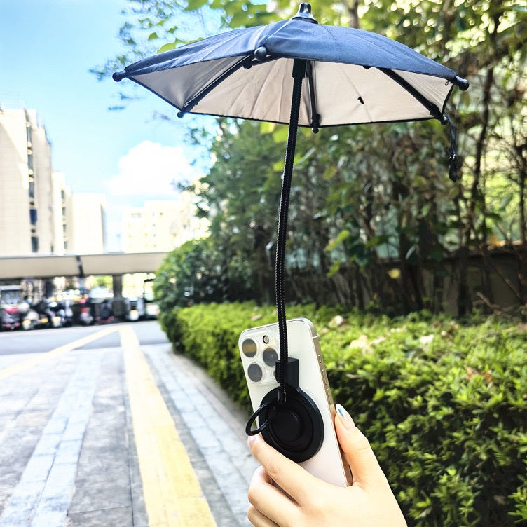 Magsafe retractable mobile phone parasol