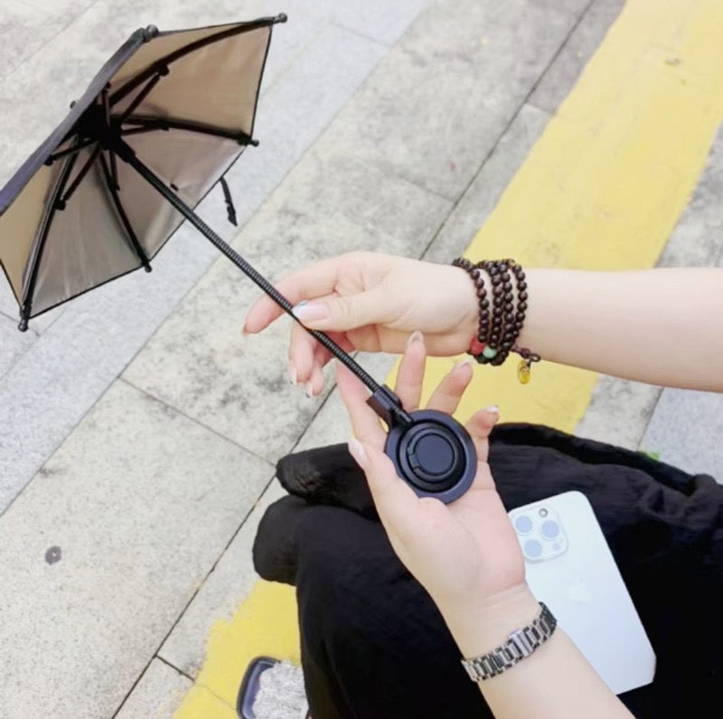 Magsafe retractable mobile phone parasol