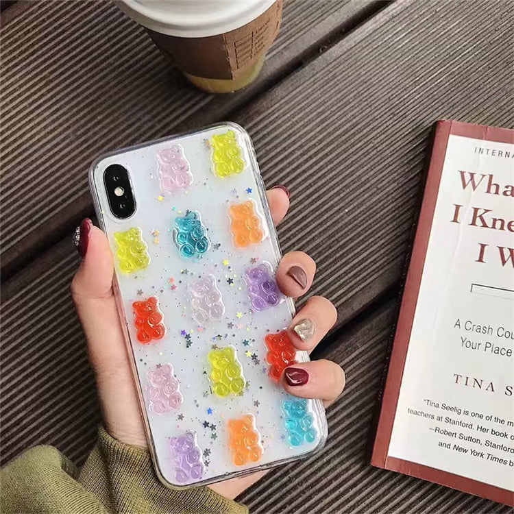 Cute Colorful Candy Bear  Phone Case