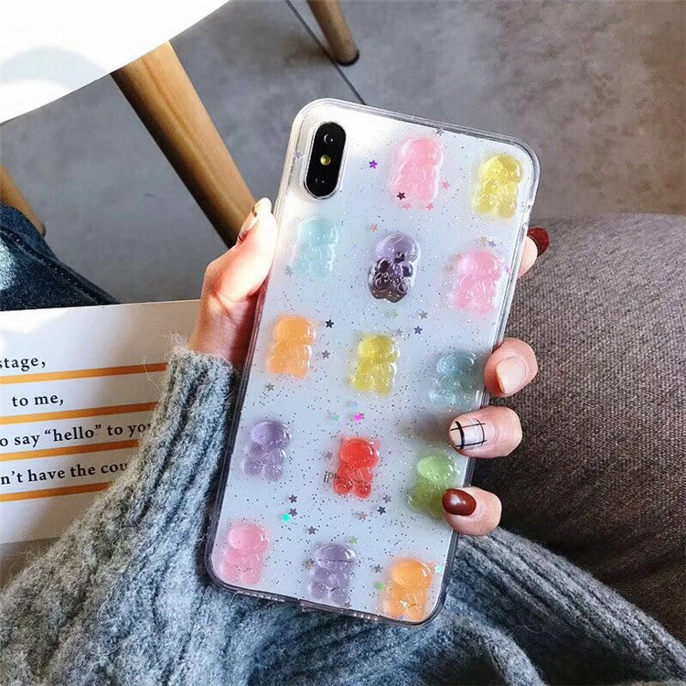 Cute Colorful Candy Bear  Phone Case