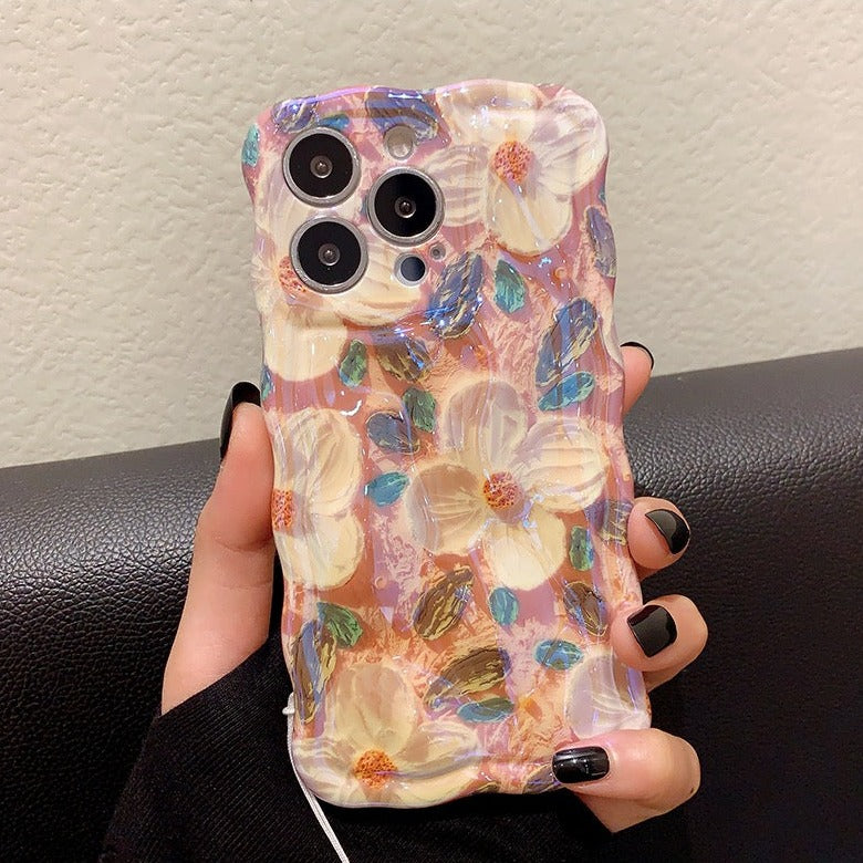 Oil Painting Flower iPhone Case