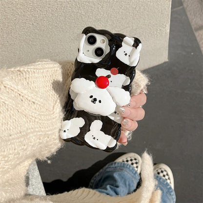 Creamy Cherry Puppy Phone Case