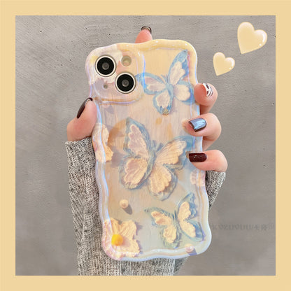 Blue Pearl Butterfly Phone Case