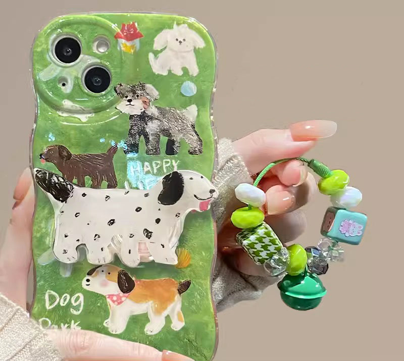 Five puppies  phone case