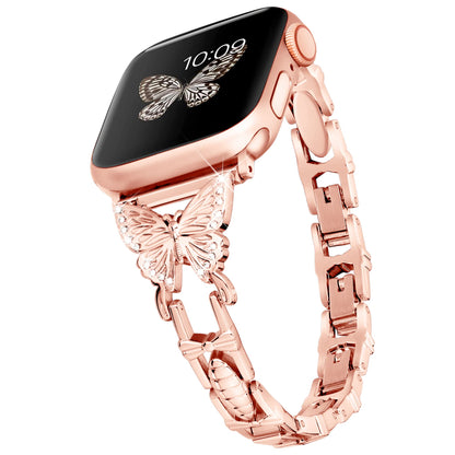 Apple Watch Band Shiny Diamond on Butterfly Jewelry