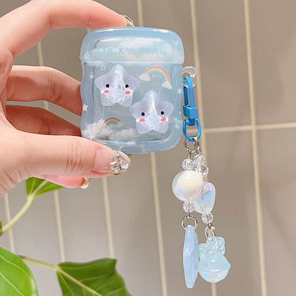 Airpods Cute Star Cloud Rainbow Soft Earphone Case