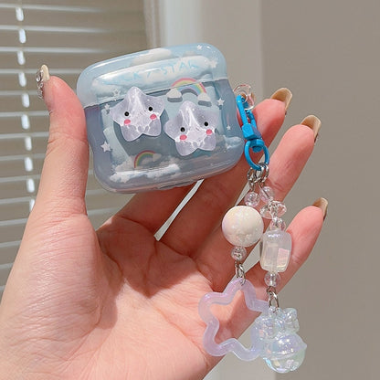 Airpods Cute Star Cloud Rainbow Soft Earphone Case