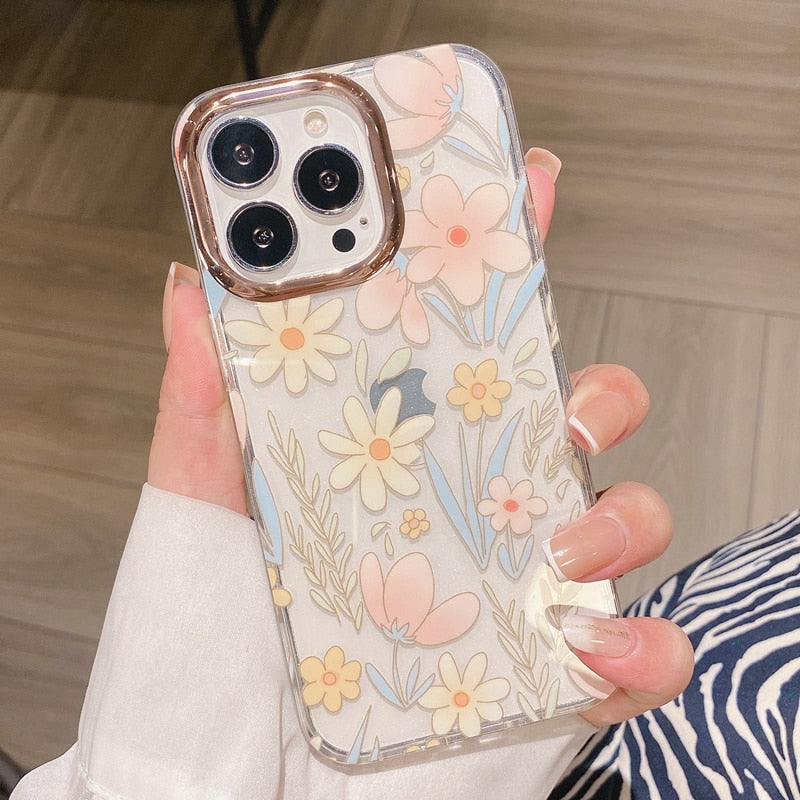 Flowers Transparent iPhone Case