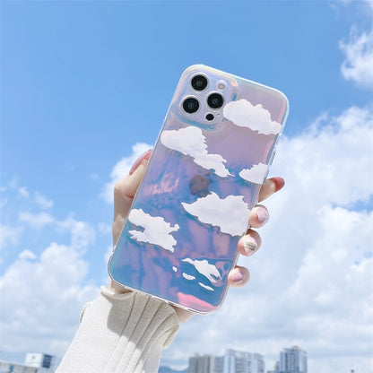 Cute Transparent Cloud Pattern iPhone Case