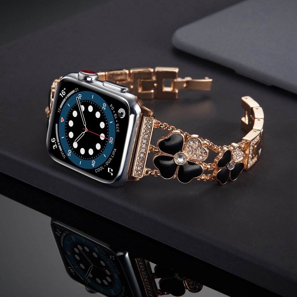 Apple Watch  Luxury Bling Bling Flower Strap