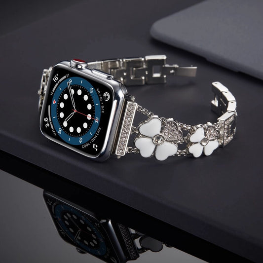 Apple Watch  Luxury Bling Bling Flower Strap