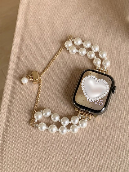 Luxury Diamand White Pearl Bracelet