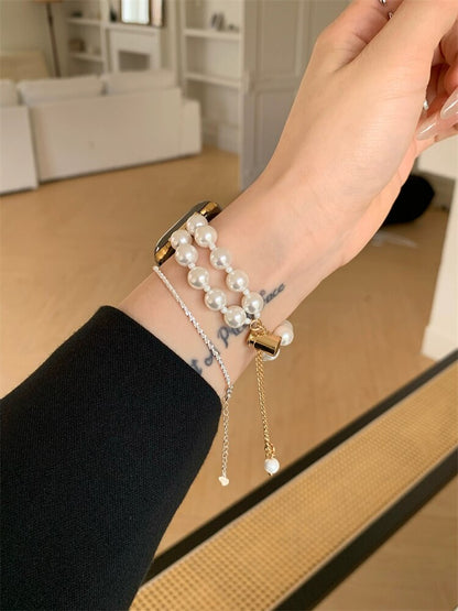 Luxury Diamand White Pearl Bracelet