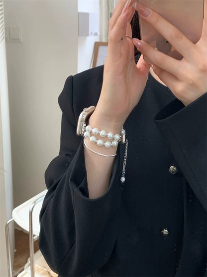 Luxury Diamand White Pearl Bracelet