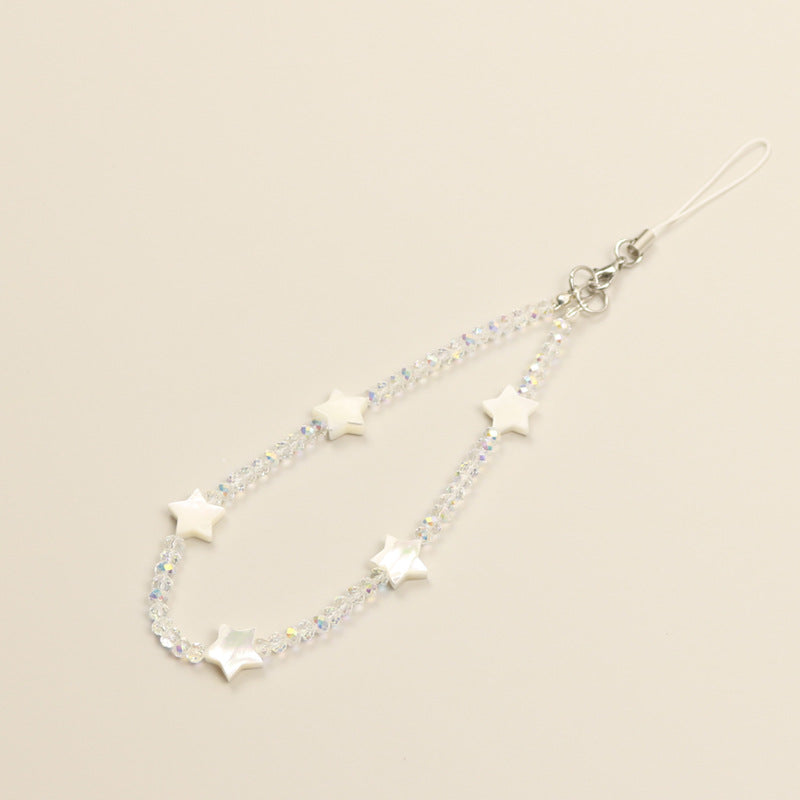 Crystal Star Phone Chain