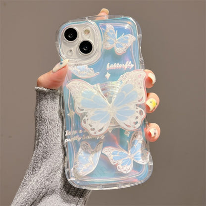 Bling 3D laser Butterfly Holder Soft Case